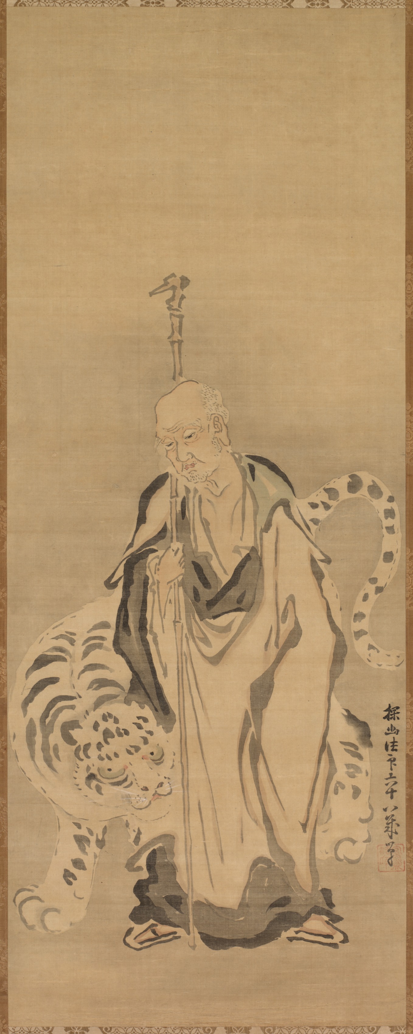 Kano Tan’yū, A Sage with Tiger