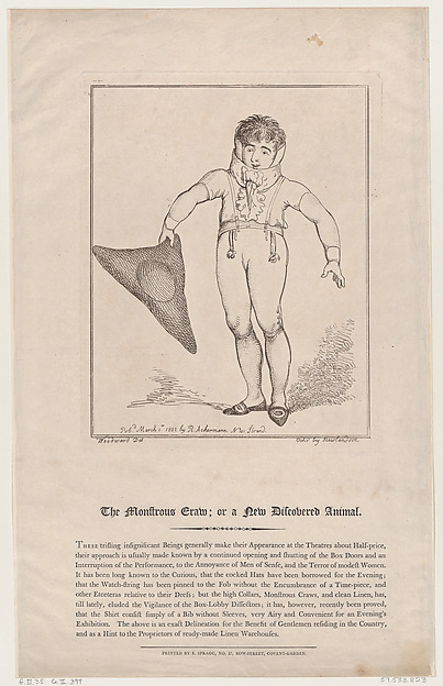 Thomas Rowlandson, The Monstrous Craw; or a New-Discovered Animal