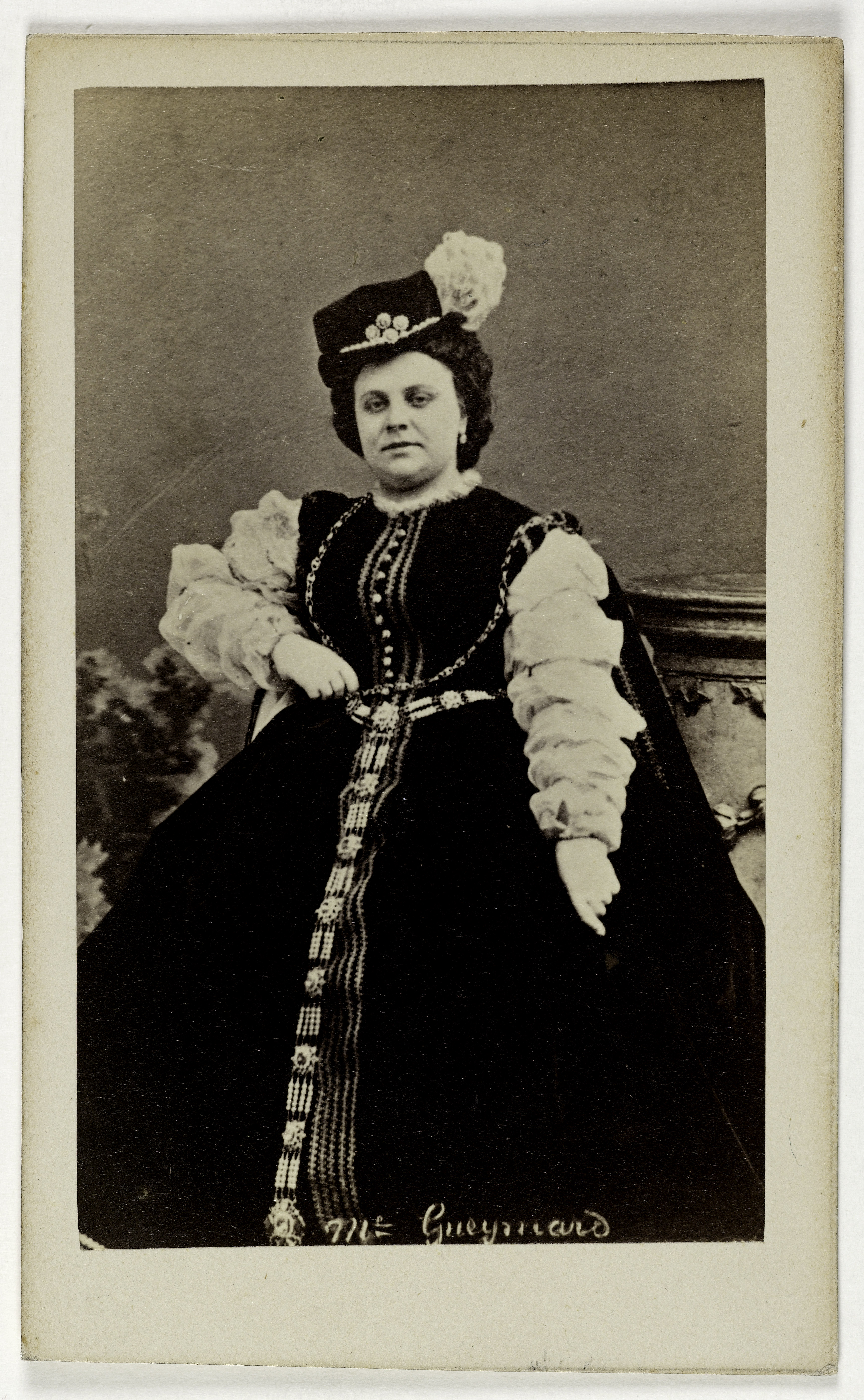 Anonyme, Portrait de Gueymard Pauline, (1834-), (actrice, chanteuse lyrique)