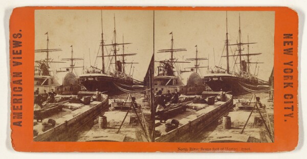 Edward and Henry T. Anthony & Co., North River Scene foot of Morton Street.