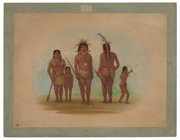 George Catlin, Five Iquito Indians