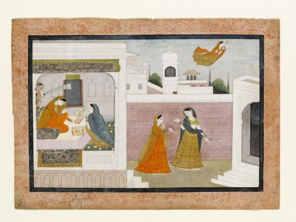 Unknown, Usha viewing the portrait of Aniruddha