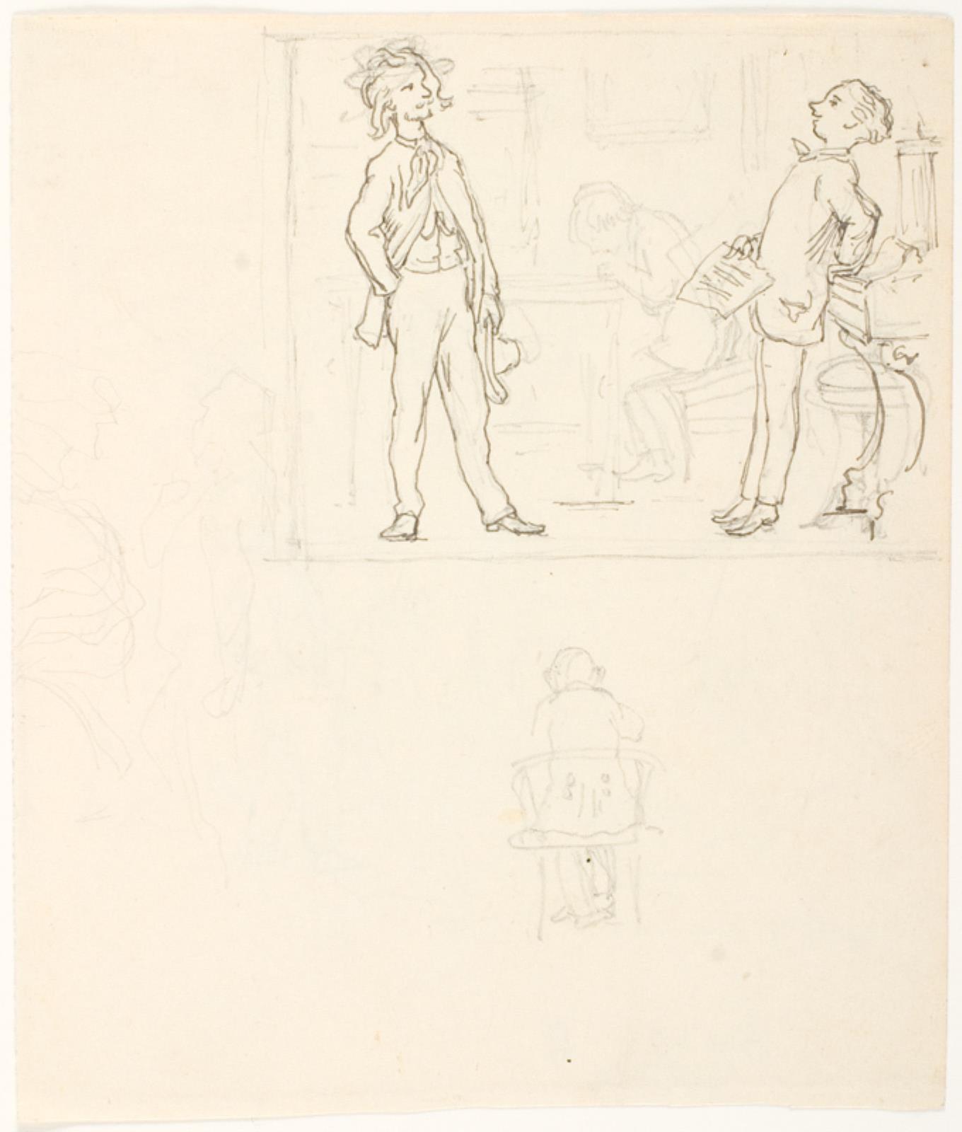 Lorenz Frølich, Illustrationsudkast til H.C. Andersen, Peiter, Peter og Peer