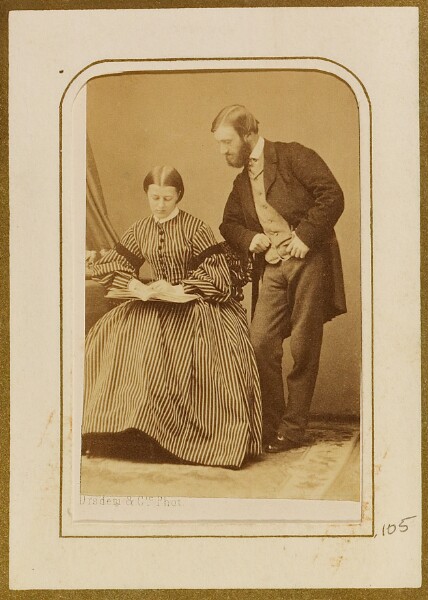 Disdéri & Cie., [Portrait of man and woman]