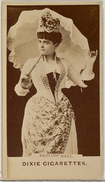 Allen & Ginter, Pauline Hall, from the Actors and Actresses series (N45, Type 7) for Dixie Cigarettes