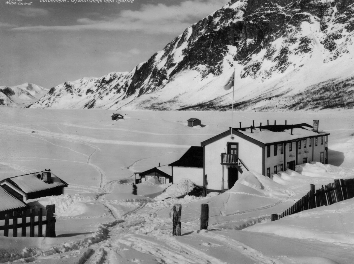 Anders Beer Wilse, Jotunheimen, Gjendesheim, Gjende, Vinter