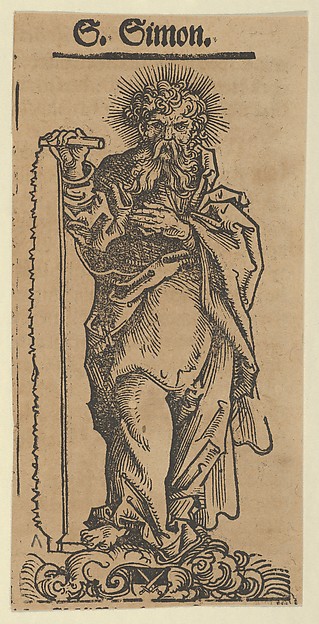 Lucas Cranach the Elder, Silver Statuette of St. Simon, from the "Wittenberg Reliquaries"