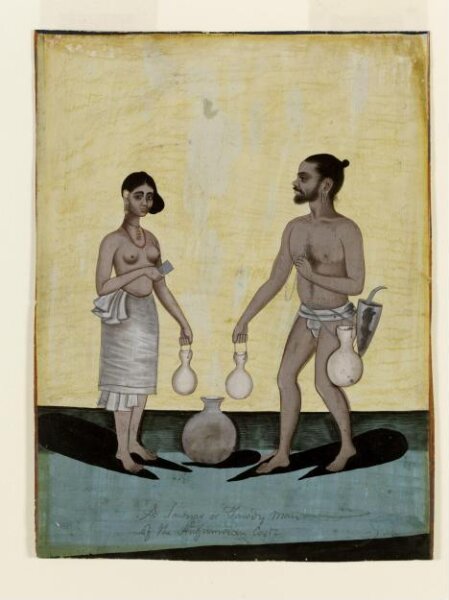 Unknown, A toddy-tapper and his wife