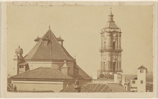 Unknown, [Church of Salud dome and San Juan church tower, Malaga, Spain]