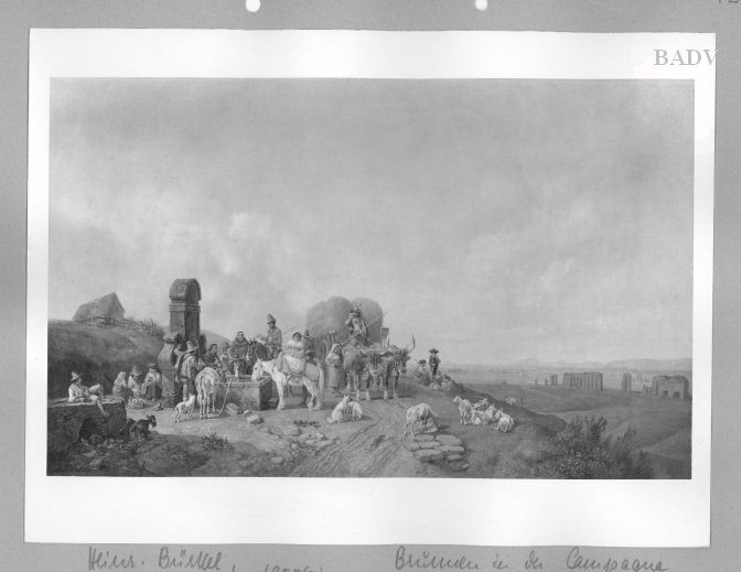 Heinrich Bürkel, Groups at a well in the Campagna