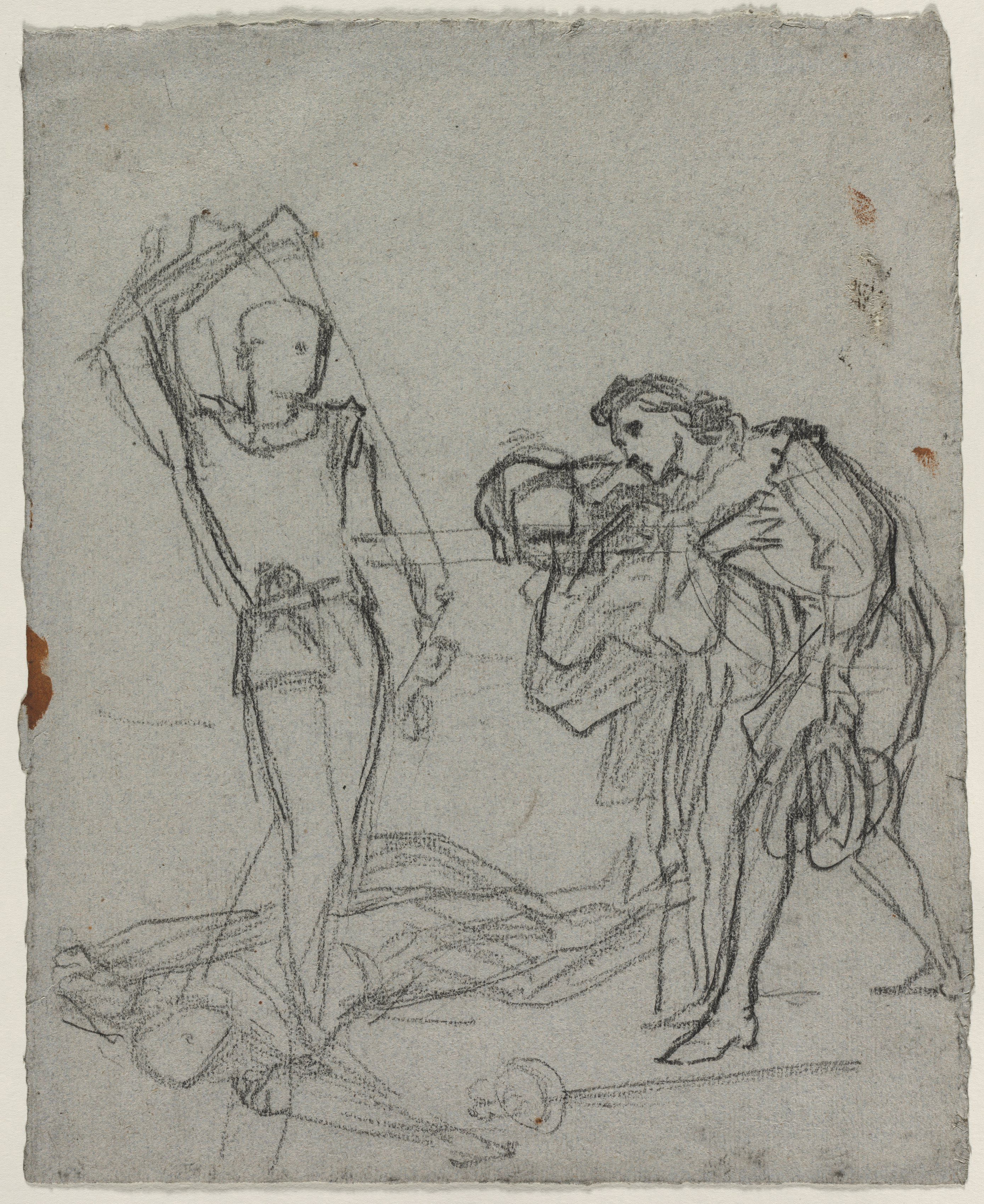 Thomas Couture, Duel after the Masked Ball (recto)