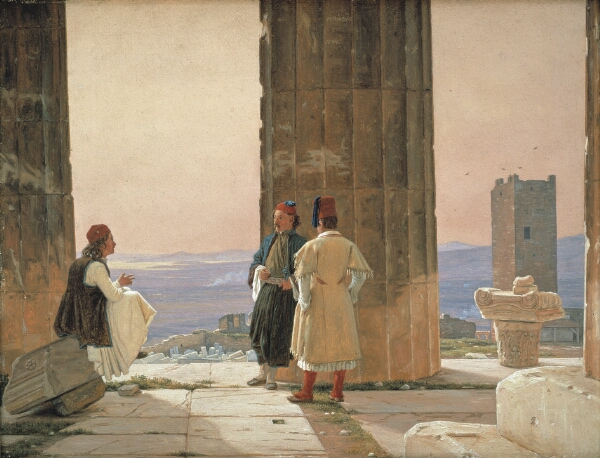 Martinus Rørbye, Udsigt fra Athenatemplet på Akropolis