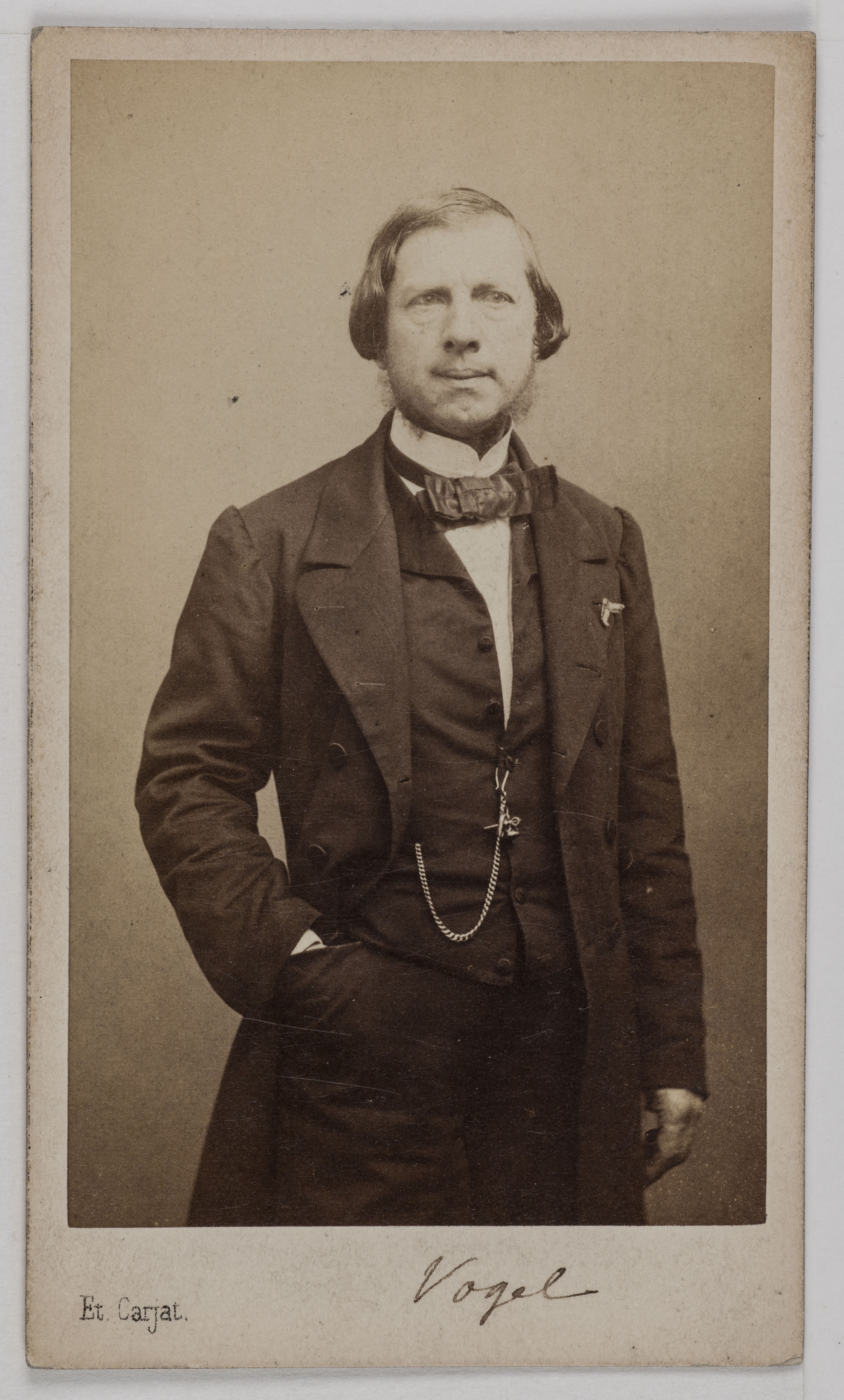 Carjat & Cie, Portrait de Vogel (Adolphe Vogel, 1808-1892, compositeur ?; Charles Vogel, 1818-18., économiste ?)