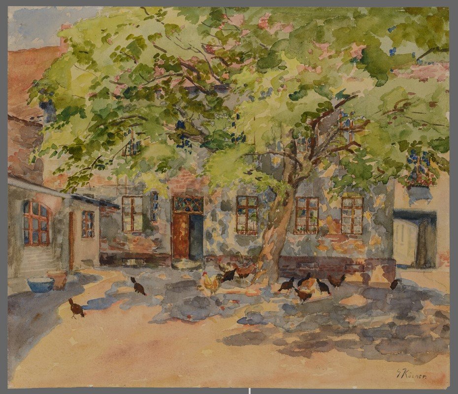 Gertrud Körner, Innenhof am Neustädtischen Markt 14, vor 1900