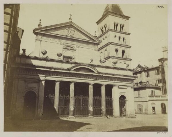 Parker, John Henry, Church of S. Crisogono (in Trastevere) - Front and Campanile, A.D. 1623.