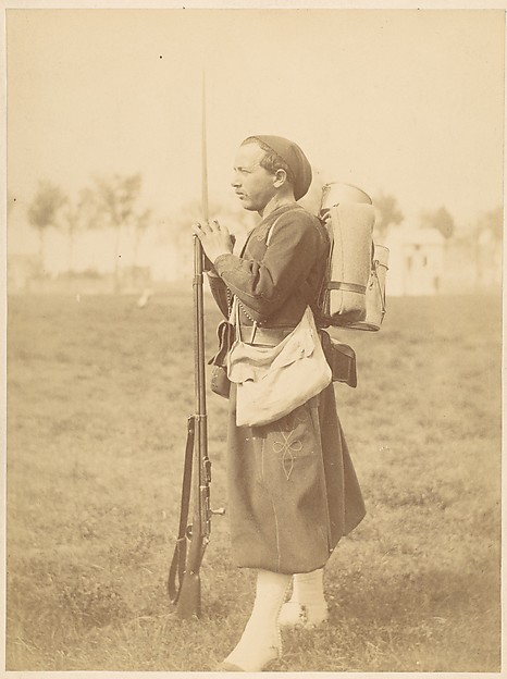 Unknown, [Soldier Posed with Rifle and Bayonette]