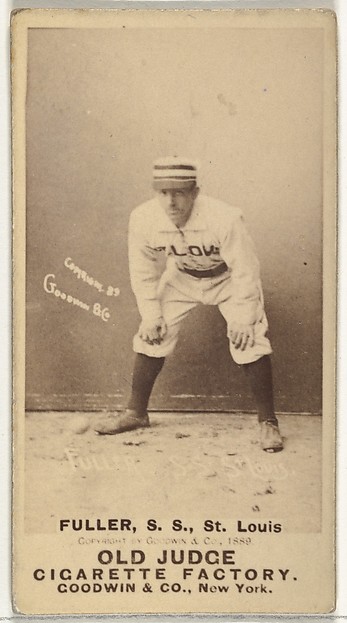 Goodwin & Company, William Benjamin "Shorty" Fuller, Shortstop, St. Louis Browns, from the Old Judge series (N172) for Old Judge Cigarettes