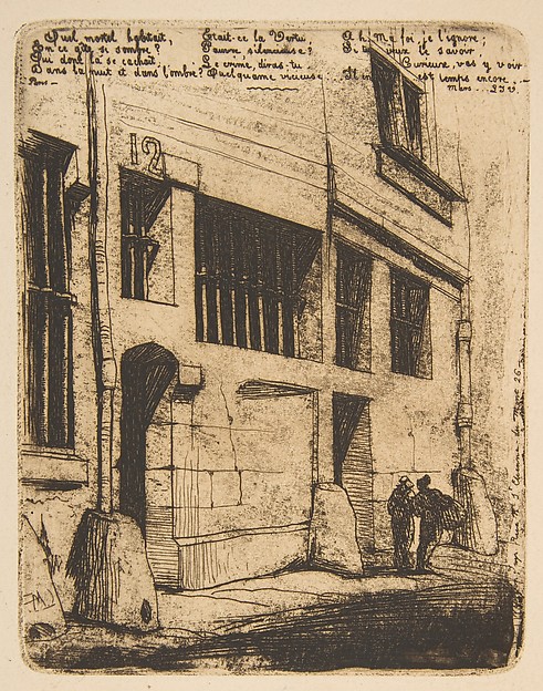 Charles Meryon, Rue des Mauvais Garçons, Paris