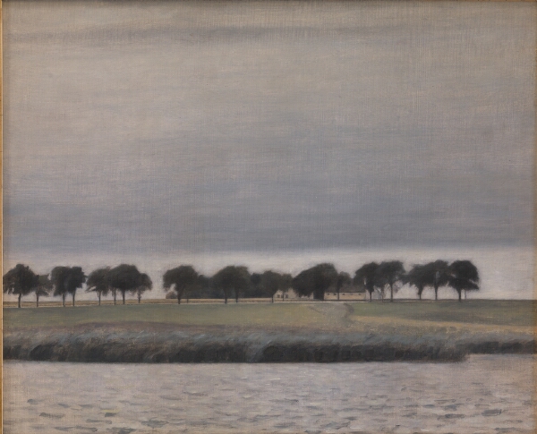 Vilhelm Hammershøi, Forstudie til "Solregn. Gentofte Sø"