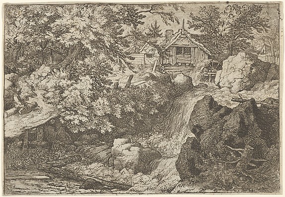 Allart van Everdingen, The Cascade Near the Watermill