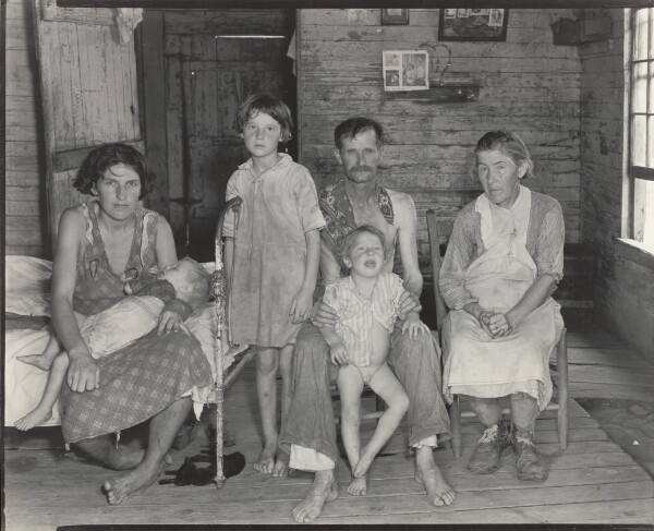 Walker Evans, Sharecropper's Family, Hale County, Alabama / Bud Fields and His Family, Hale County, Alabama / Bud Woods and His Family