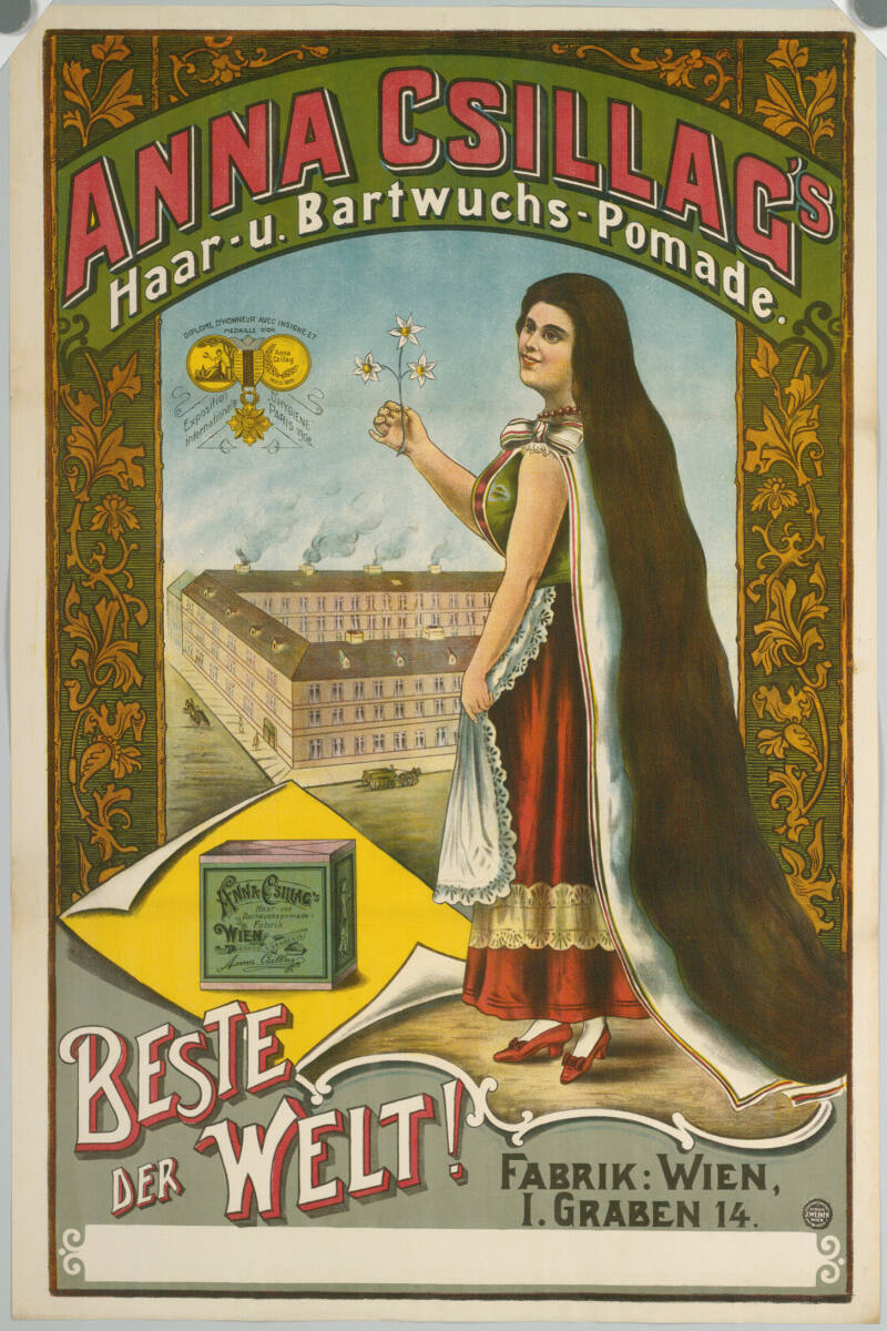 Anonym, ANNA CSILLAG'S Haar- u. Bartwuchs-Pomade
