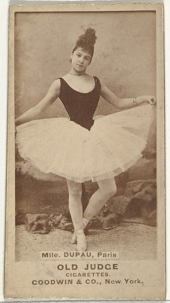 Goodwin & Company, Mlle. Dupau, Paris, from the Actors and Actresses series (N171) for Old Judge Cigarettes