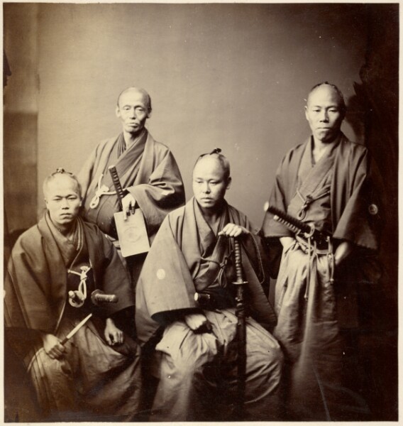 Felice Beato, Portrait of the Satsuma Clan Envoys