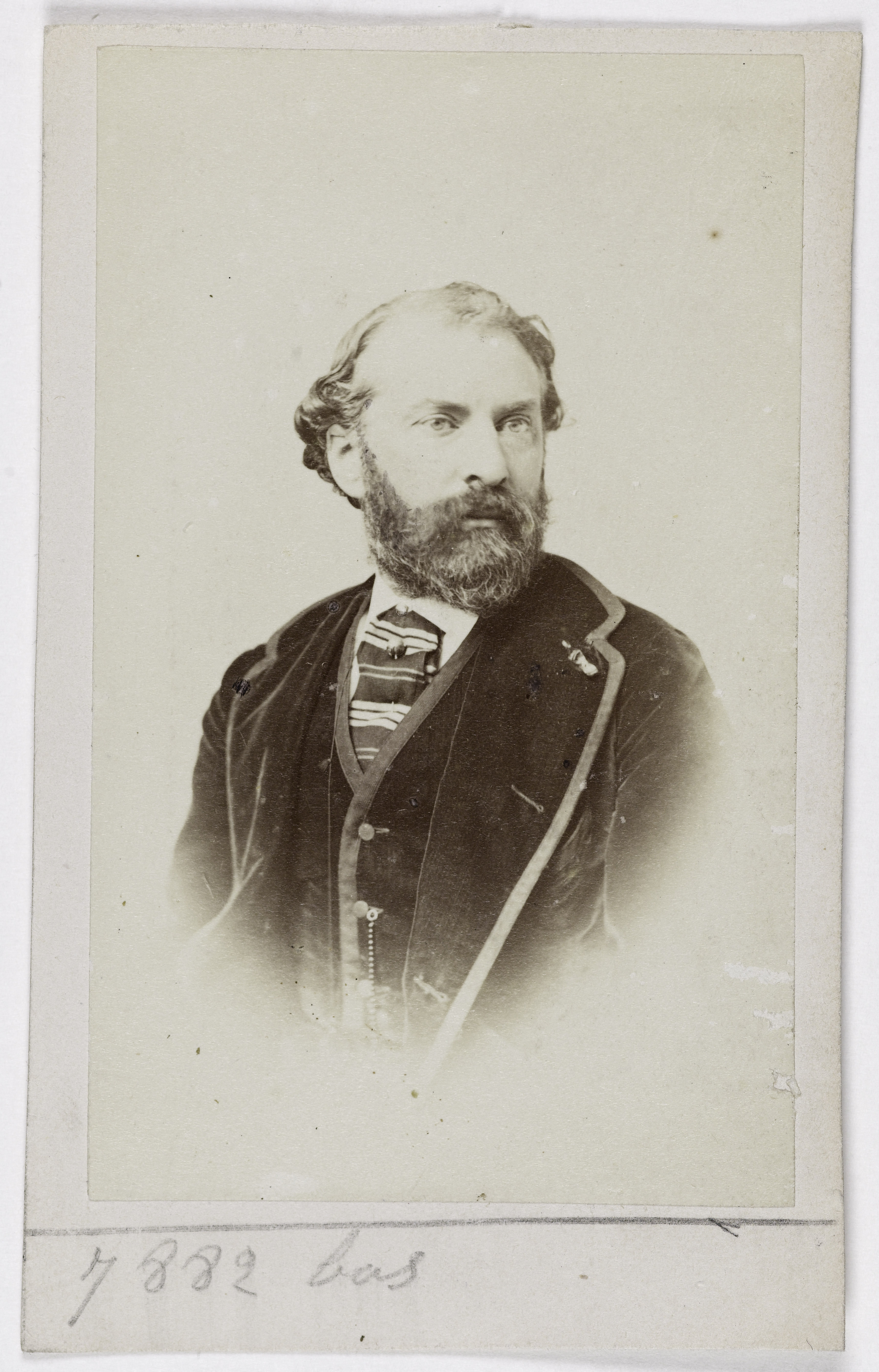 Anonyme, Portrait de Louis Enault (dit Louis de Vernon), (1824-1900), (avocat, littérateur, critique d'art)