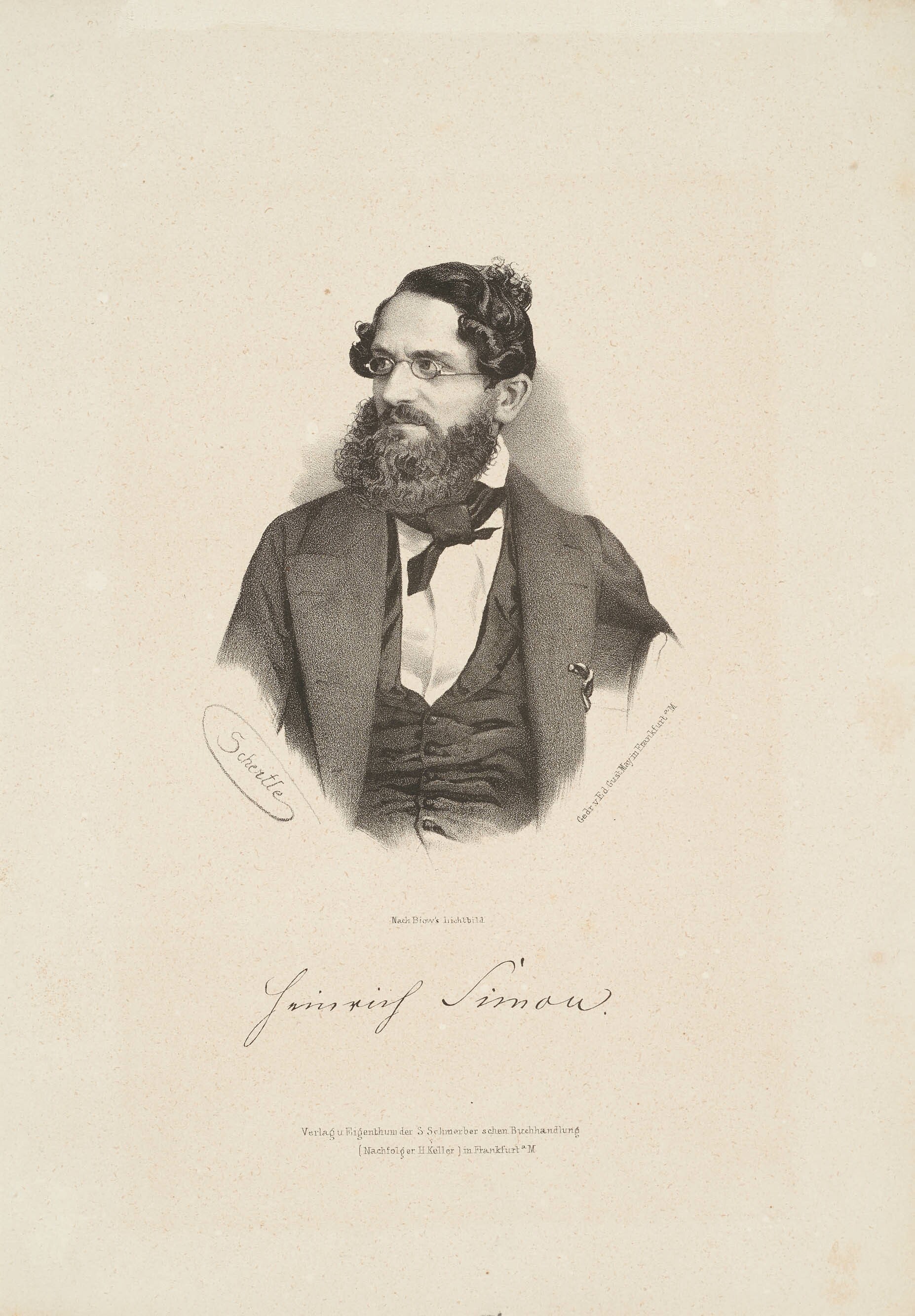 Valentin Schertle, Bildnis Heinrich Simon