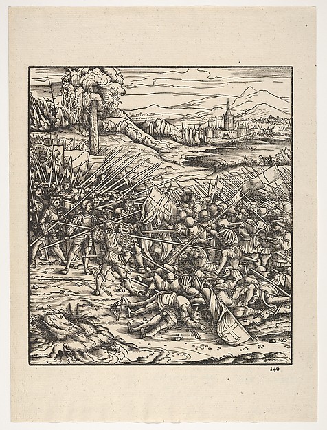 Hans Burgkmair, The Battle Near Hulst, from "Der Weisskunig"