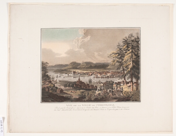 Georg Haas, Vue de la ville de Christiania