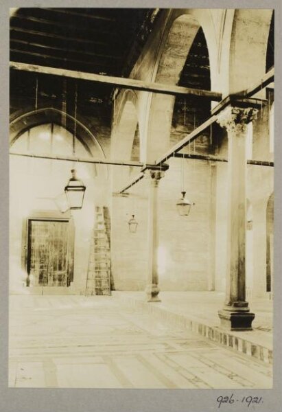 K.A.C. Creswell, Mosque interior of the funerary khanqah of Mamluk Sultan al-Ashraf Barsbay, Cairo