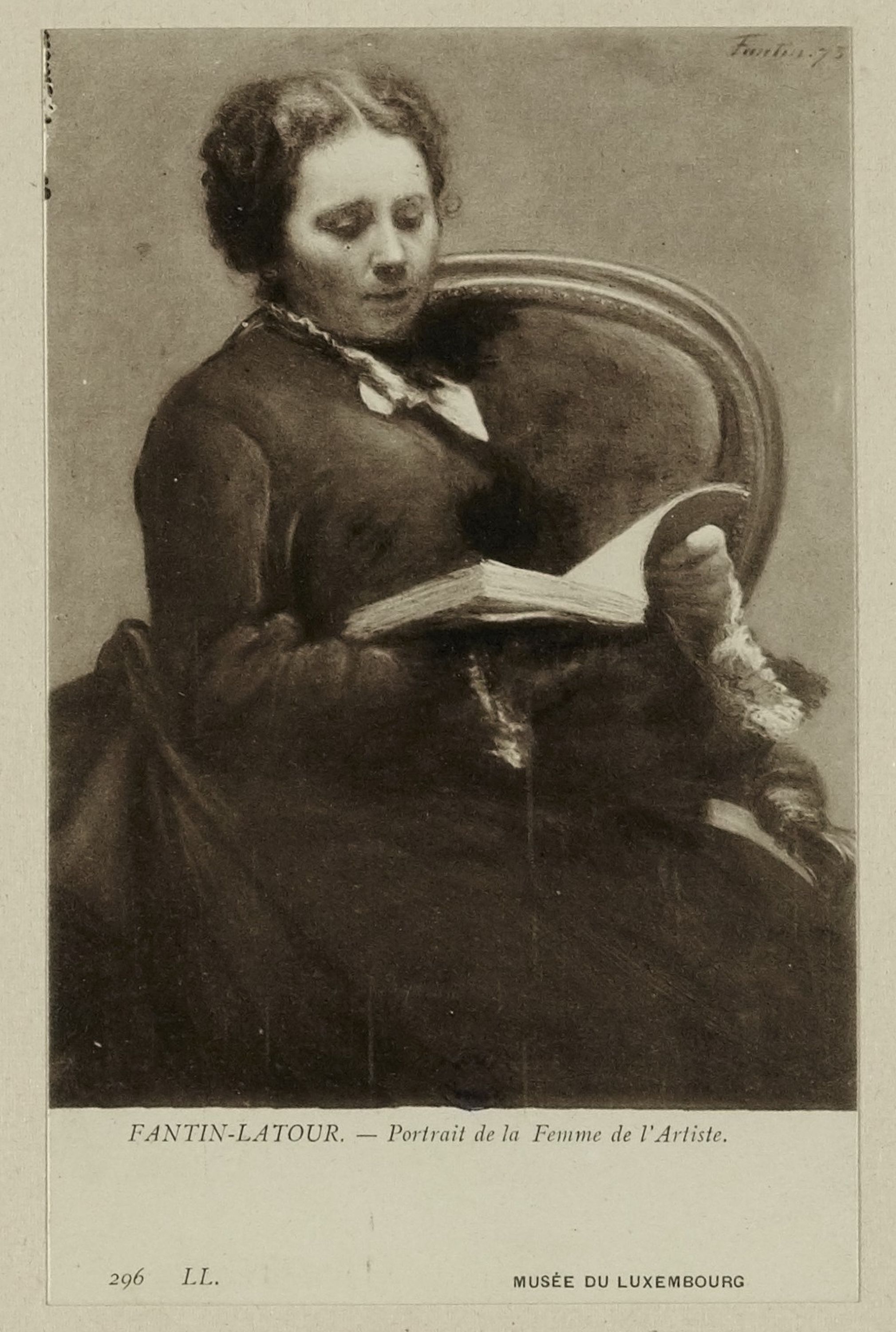 Inconnu, Fantin-Latour - portrait de la femme de l'artiste (Musée du Luxembourg)