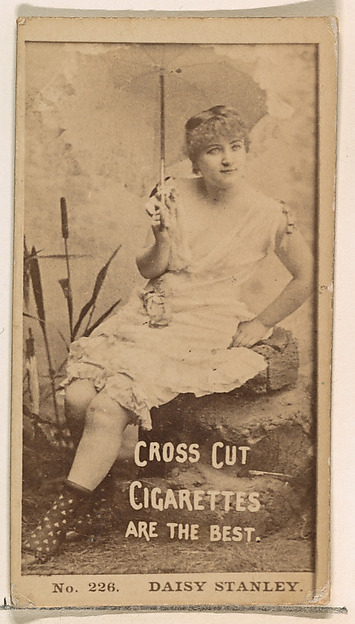 W. Duke, Sons & Co., Card Number 226, Daisy Stanley, from the Actors and Actresses series (N145-2) issued by Duke Sons & Co. to promote Cross Cut Cigarettes