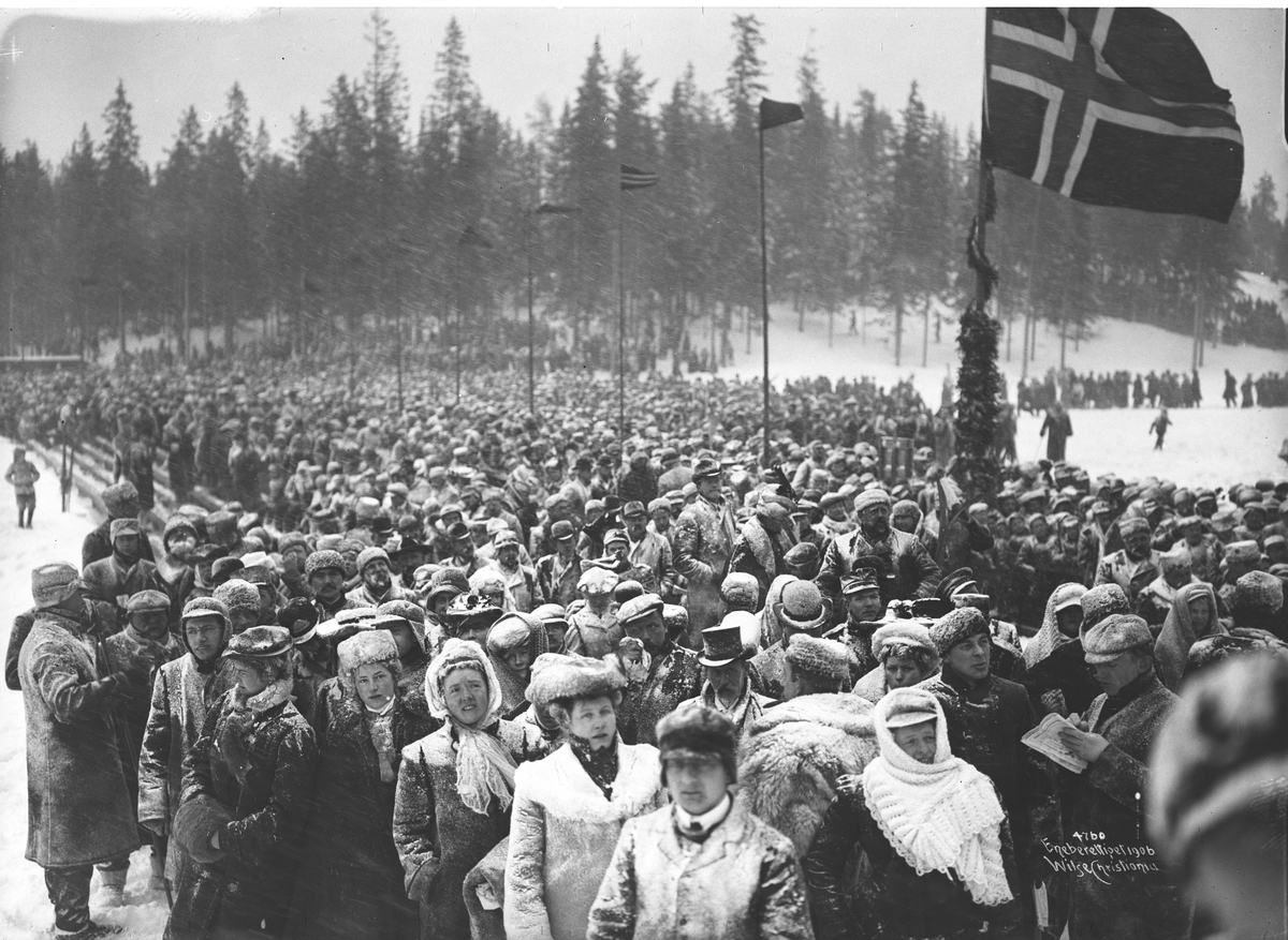 Anders Beer Wilse, Prot: Holmenkollen Fra Tilskuerpladsen 8/3