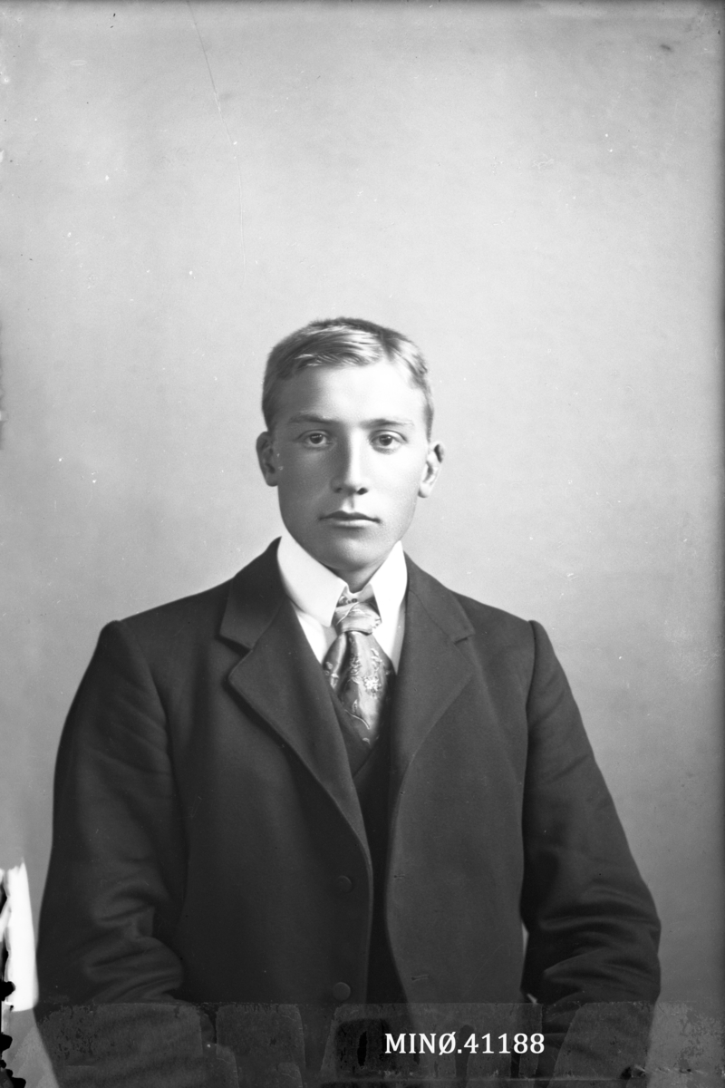 Oscar Holte, Portrett av ung mann