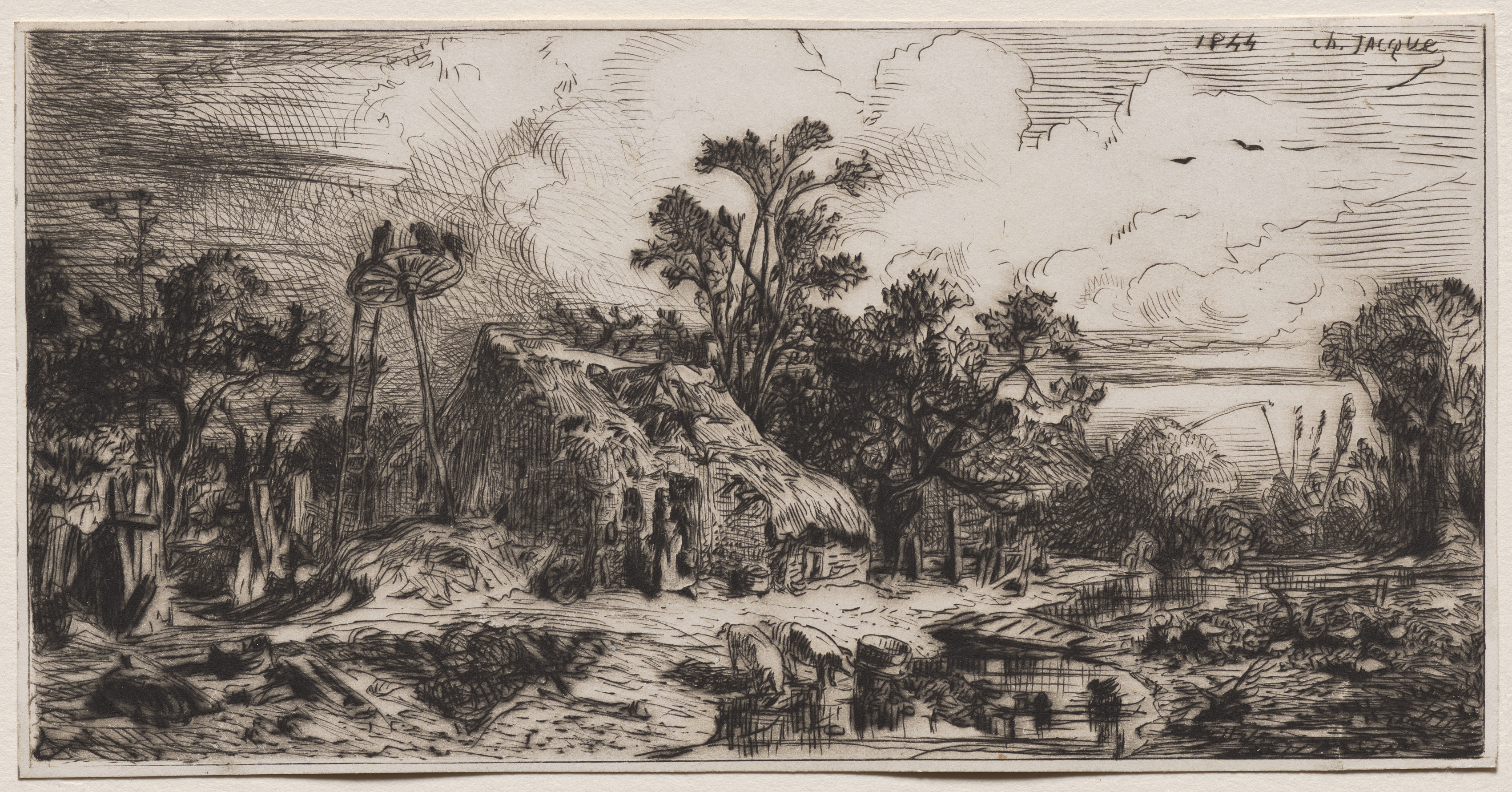 Charles-Émile Jacque, The Cottage