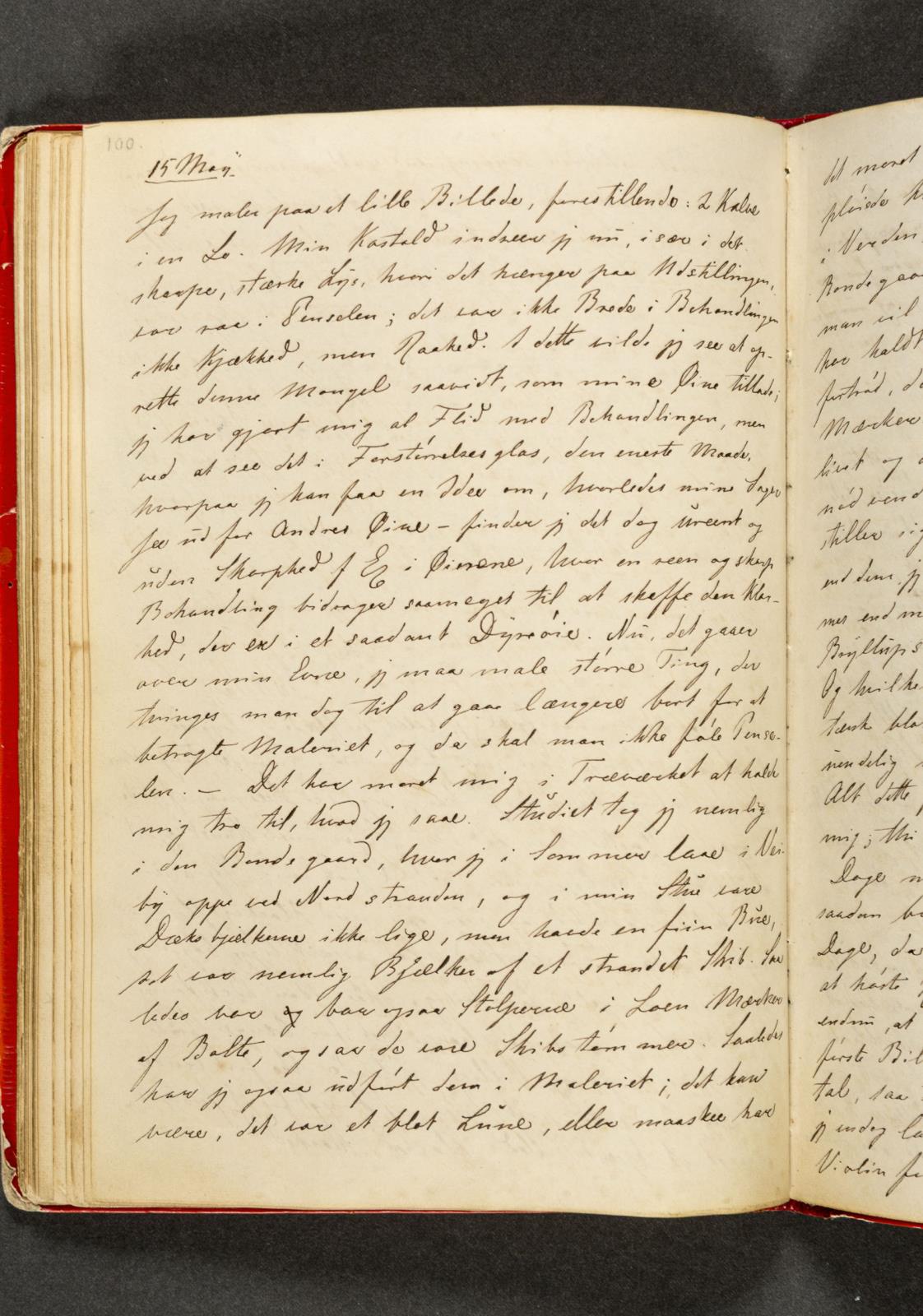 Johan Thomas Lundbye, Dagbog. Side 100