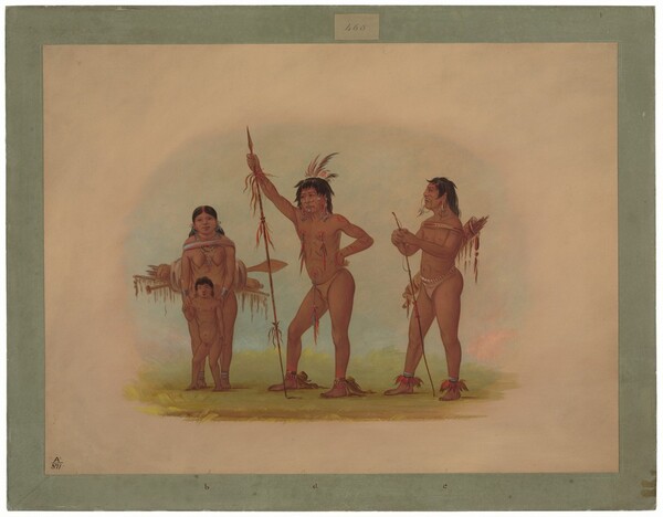George Catlin, Four Mura Indians