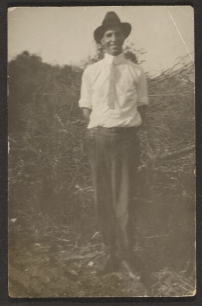 Louis Fleckenstein, [Man in Thicket]