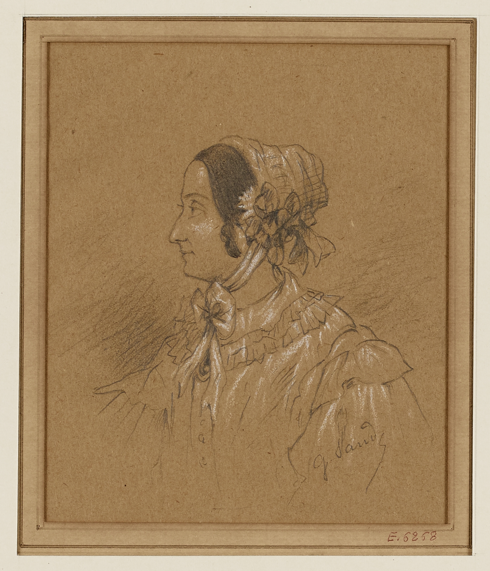 George Sand, Portrait d'Octavie de Rosières, élève et amie de Chopin.
