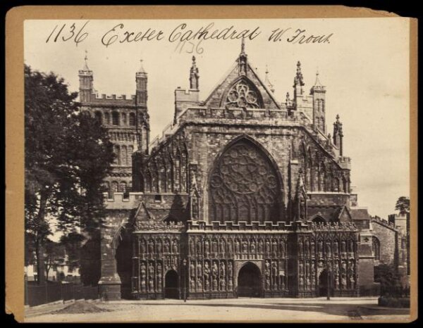 Francis Frith, Exeter Cathedral.  W. Front