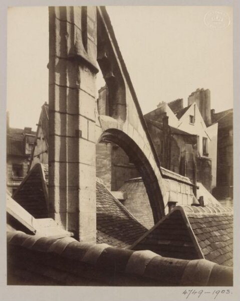 Atget, Jean-Eugène-Auguste, Flying Buttresses, St Severin, Paris, France