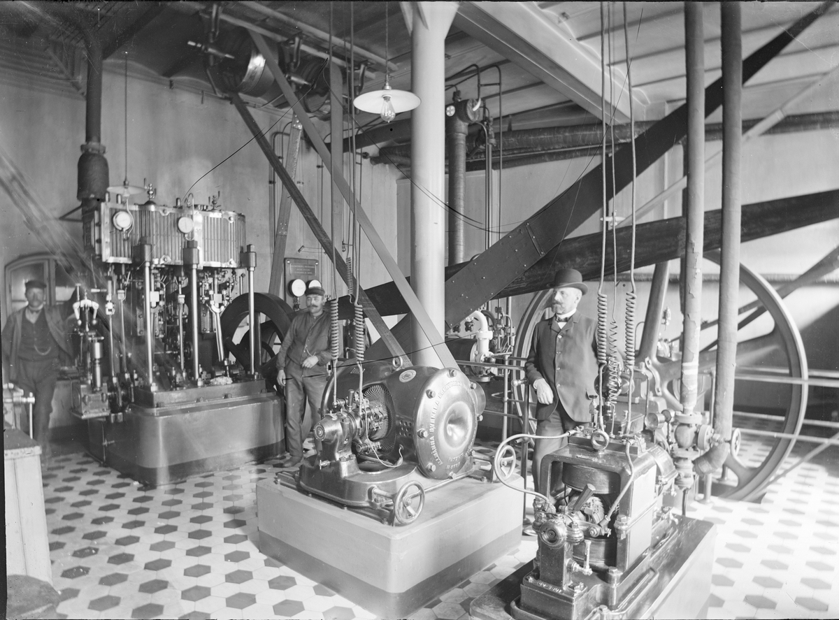 Henri Osti's Fotografiateliér, The Machine Hall, Upsala Bayerska Bryggeri AB, Uppsala before 1914