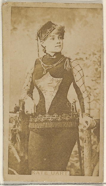 Allen & Ginter, Kate Uart, from the Actors and Actresses series (N45, Type 8) for Virginia Brights Cigarettes