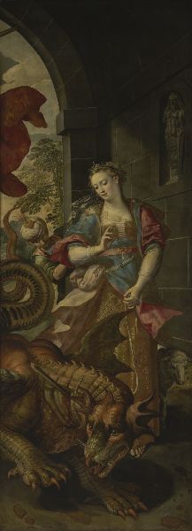 Maerten de Vos, Saint George and the Princess of Silence Return to the City with the Vanquished Dragon
