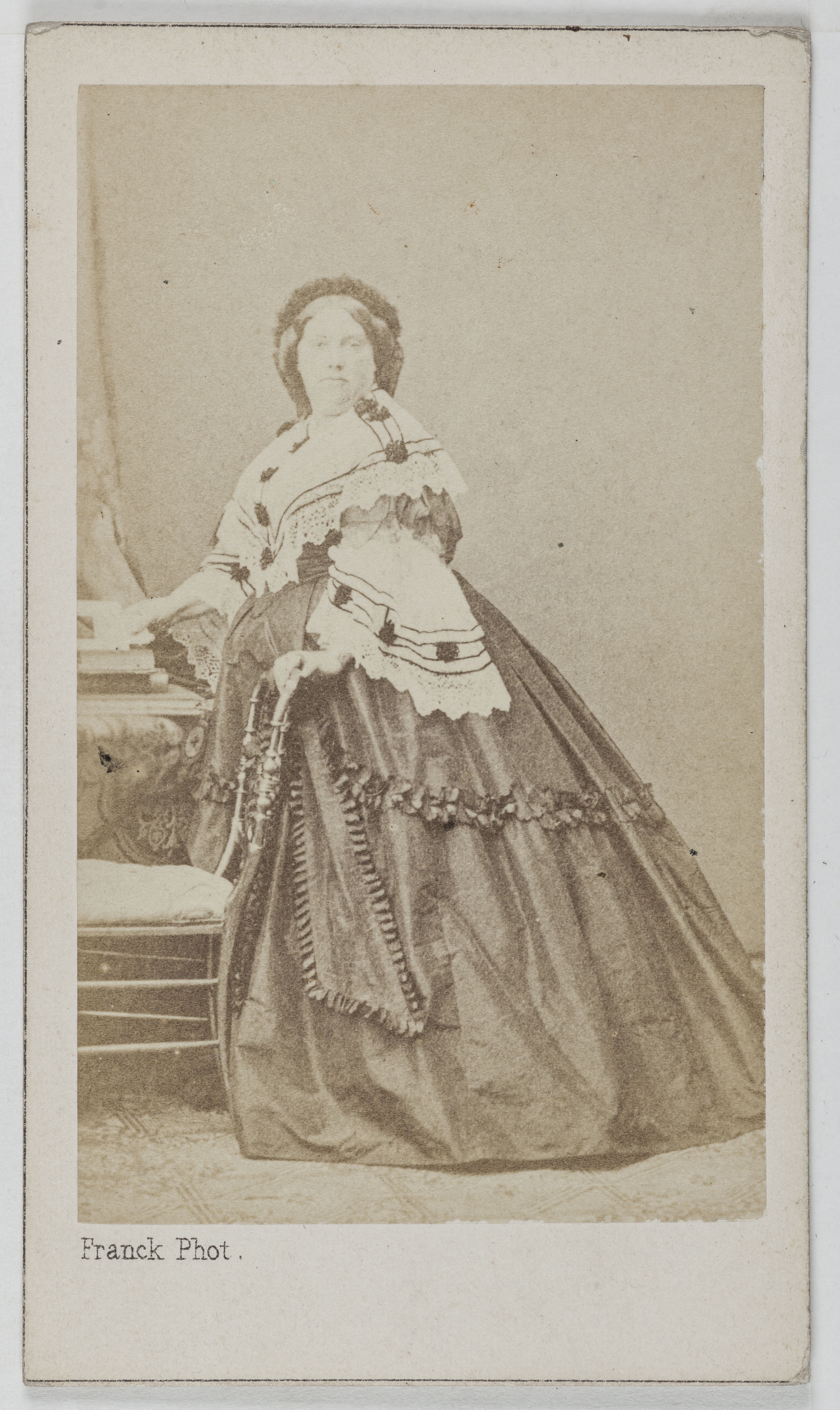 Franck, Portrait de Marie Thérèse Louise de France (1819-1864), duchesse de Parme, fille du Duc de Berry et femme du duc Charles III.