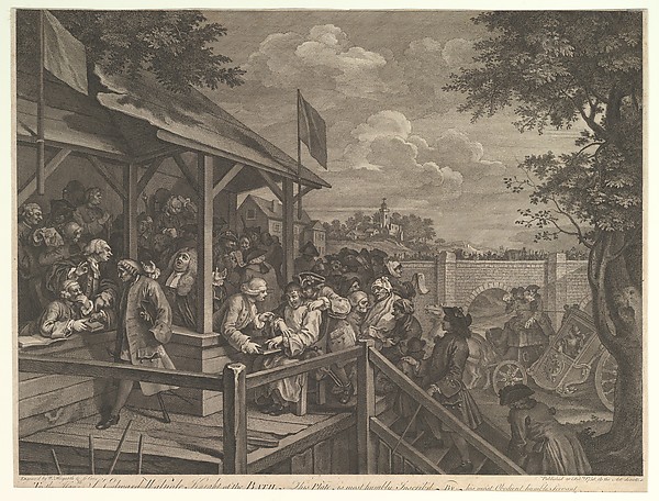 William Hogarth, The Polling, Plate III: Four Prints of an Election
