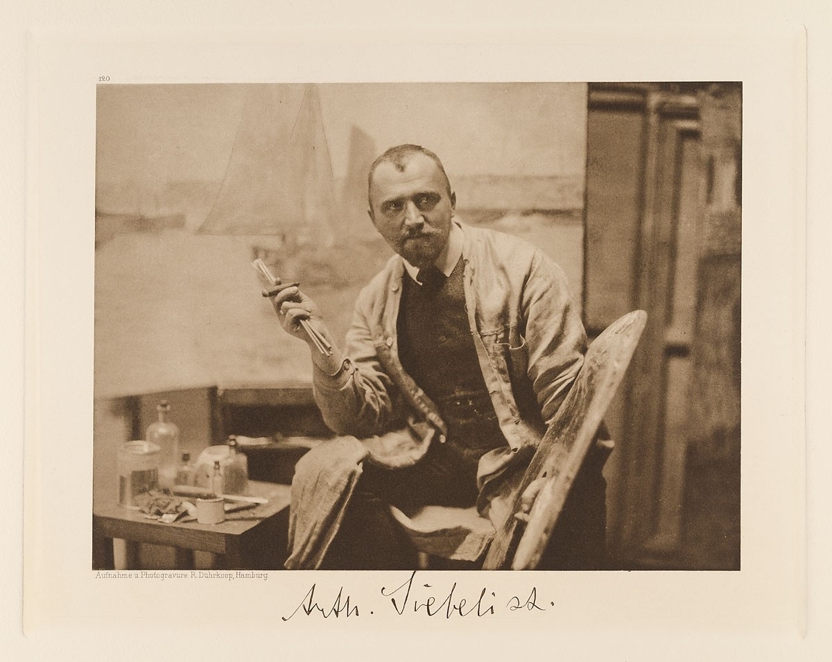 Rudolph Dührkoop, "Maler Artur Siebelist" aus der Mappe "Hamburgische Männer und Frauen am Anfang des XX. Jahrhunderts"